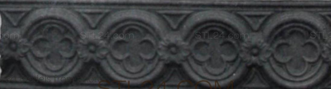 Бордюры (MOULDING_0607 -  | 3D model 3DSMAX / OBJ / STL) 3D модель для ЧПУ станка